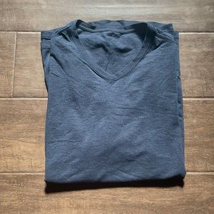 Blue Lululemon t shirt. Size L